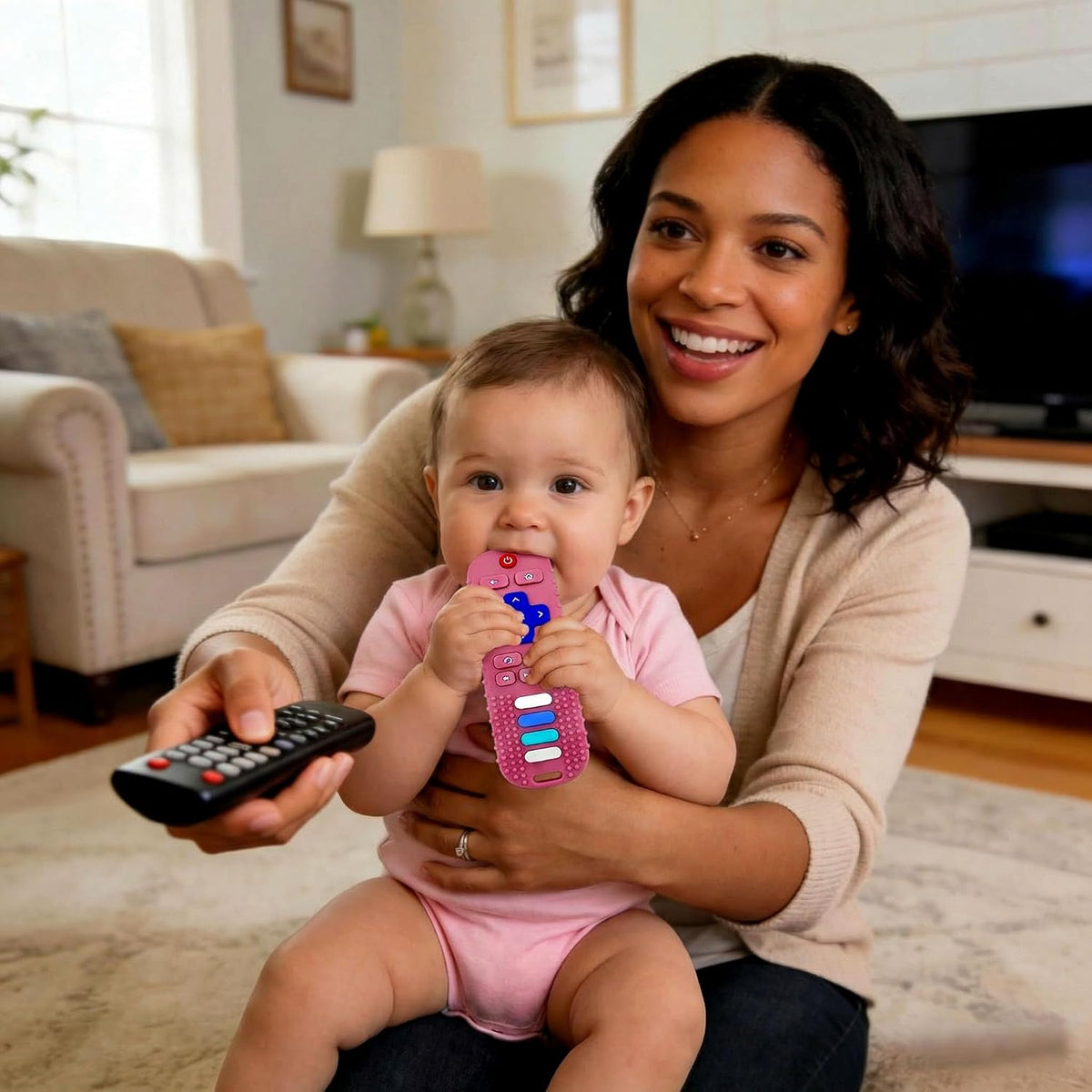 Baby Teething Toys-Tv Remote Control Shape Silicone
