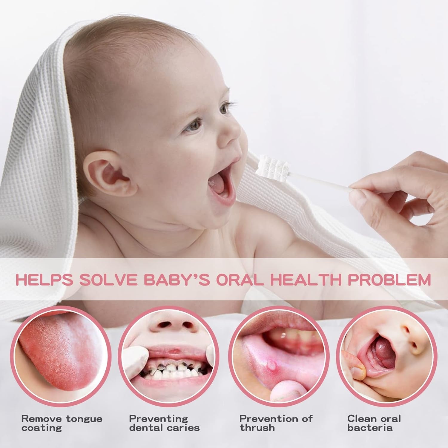 60Pcs Baby Toothbrush Disposable