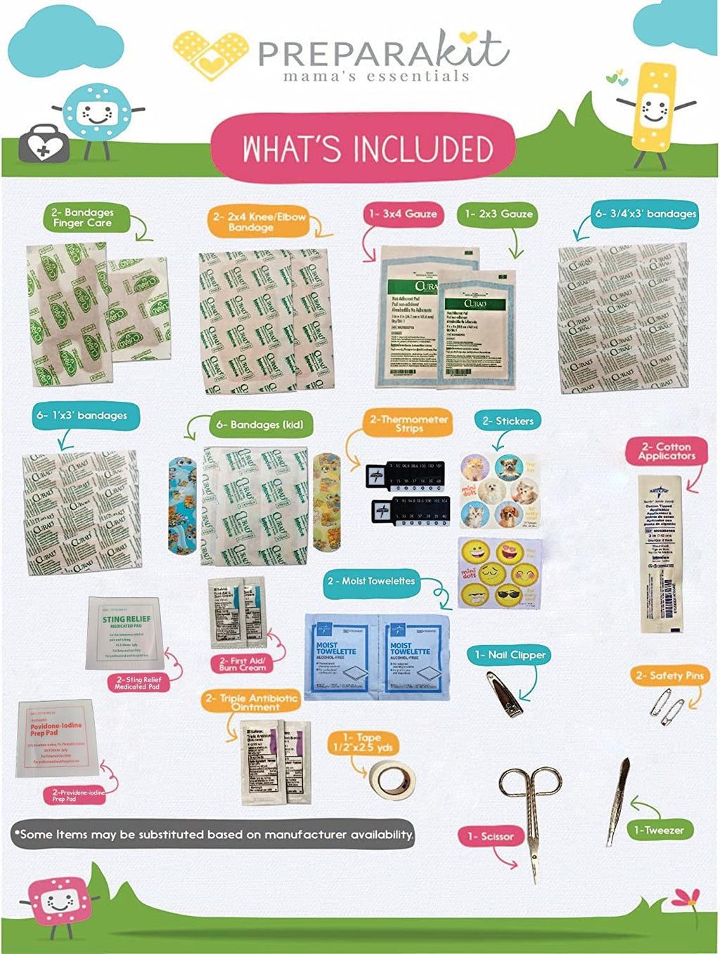 Small Compact First Aid Kit for Kids