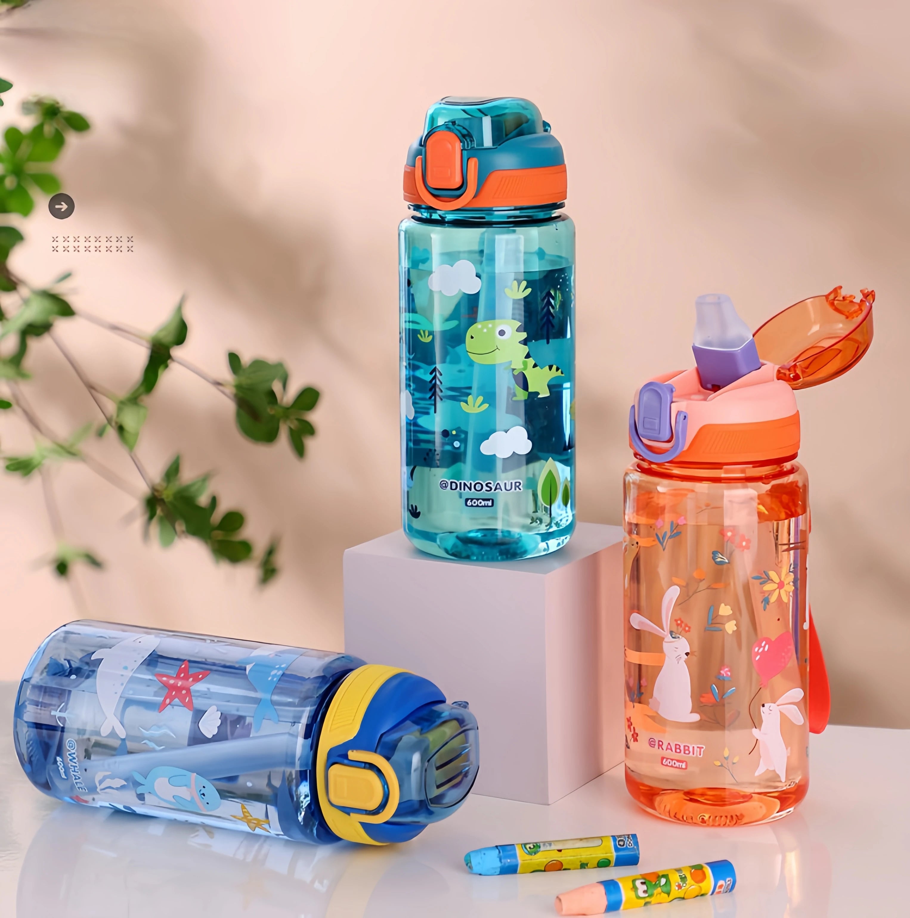 Dinosaur Water Bottle for Kids