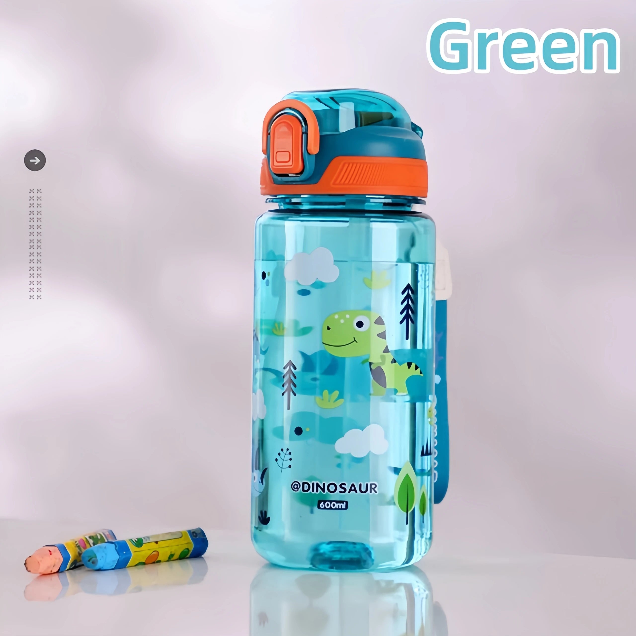 Dinosaur Water Bottle for Kids