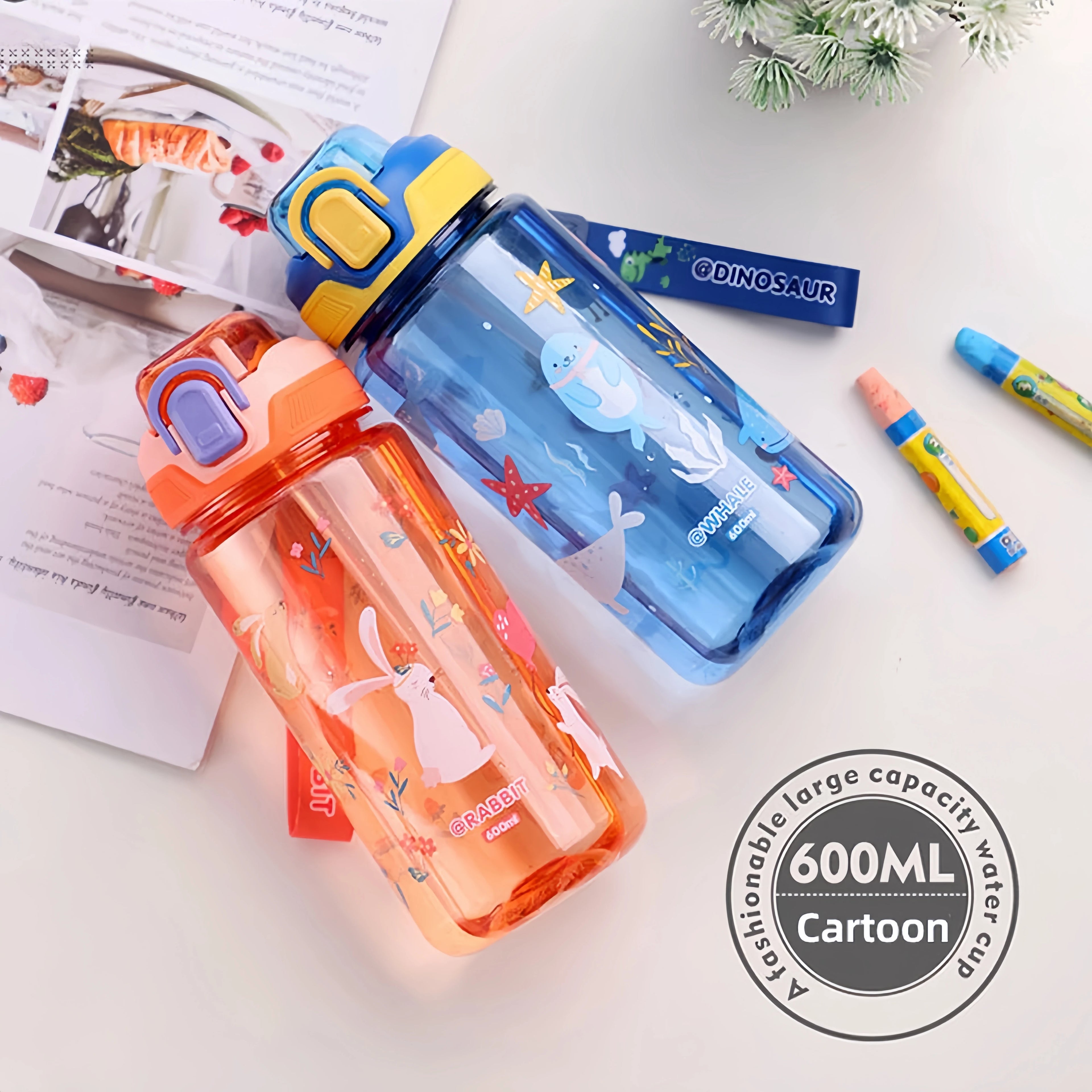 Dinosaur Water Bottle for Kids