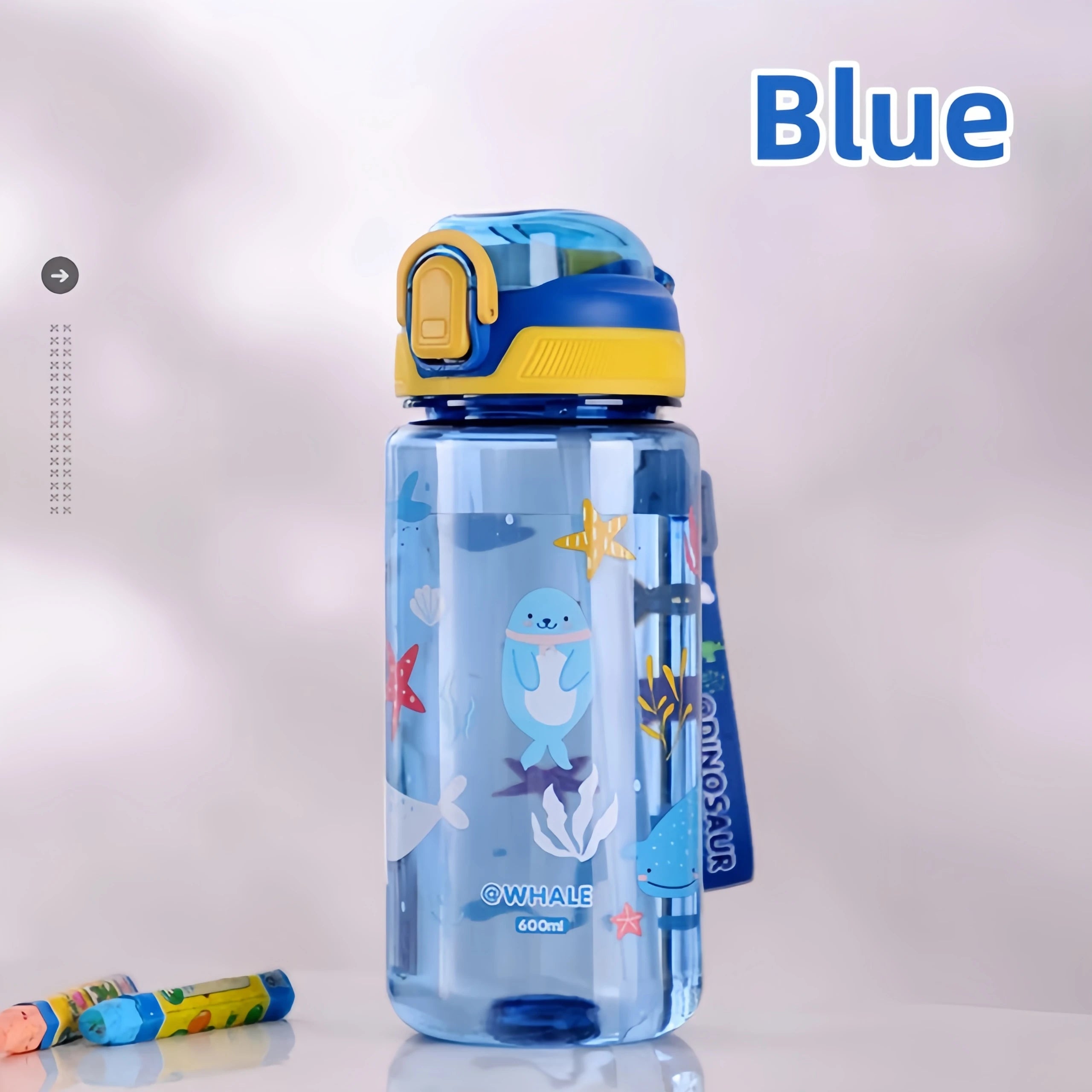 Dinosaur Water Bottle for Kids