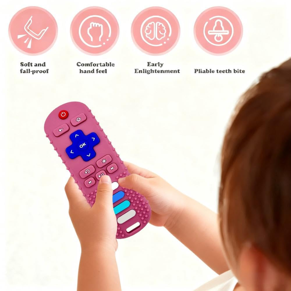 Baby Teething Toys-Tv Remote Control Shape Silicone